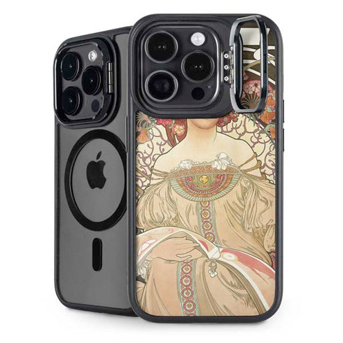 Alphonse Mucha Reverie 1897 iPhone 14 Pro Max Kickstand Case
