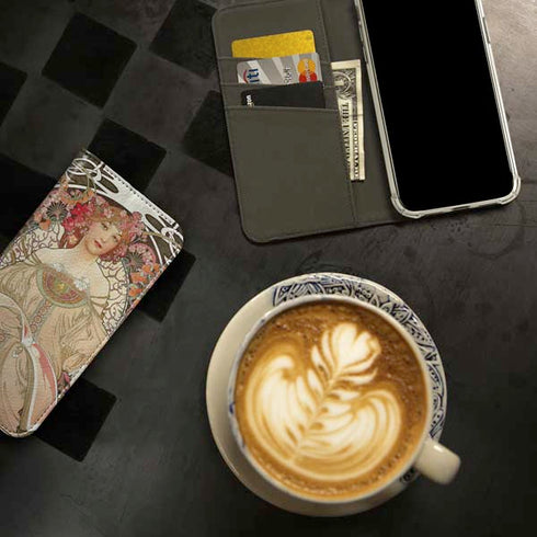 Alphonse Mucha Reverie 1897 iPhone 15 Pro Folio Case