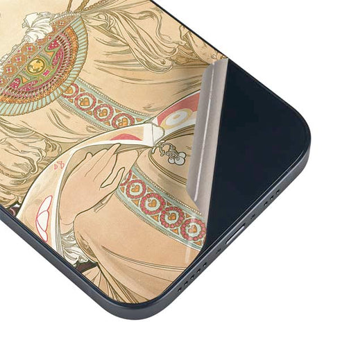 Alphonse Mucha Reverie 1897 iPhone 15 Skin