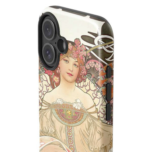 Alphonse Mucha Reverie 1897 iPhone 16 Impact Case