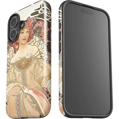 Alphonse Mucha Reverie 1897 iPhone 16 Impact Case
