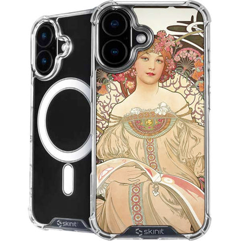 Alphonse Mucha Reverie 1897 iPhone 16 MagSafe Case