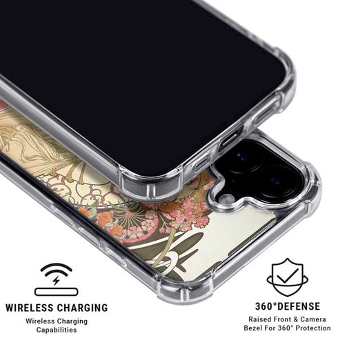 Alphonse Mucha Reverie 1897 iPhone 16 Plus Clear Case