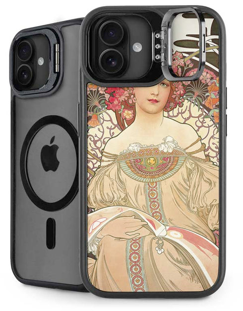 Alphonse Mucha Reverie 1897 iPhone 16 Plus Kickstand Case