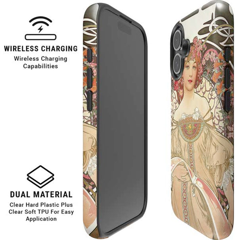 Alphonse Mucha Reverie 1897 iPhone 16 Plus Magsafe Impact Case