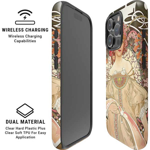 Alphonse Mucha Reverie 1897 iPhone 16 Pro Magsafe Impact Case