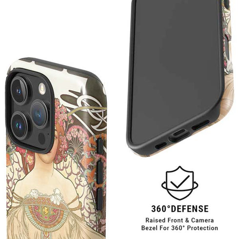 Alphonse Mucha Reverie 1897 iPhone 16 Pro Max Magsafe Impact Case