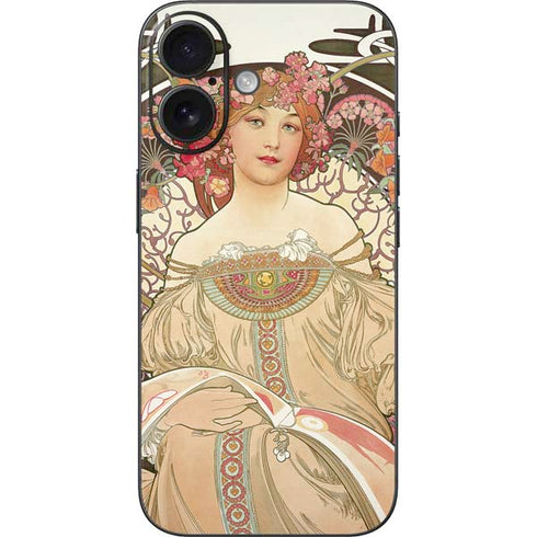Alphonse Mucha Reverie 1897 iPhone 16 Skin
