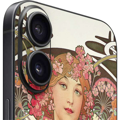 Alphonse Mucha Reverie 1897 iPhone 16 Skin