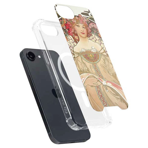 Alphonse Mucha Reverie 1897 iPhone 16e MagSafe Case