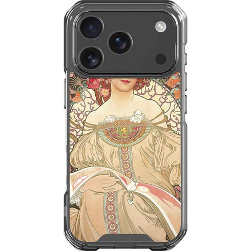Alphonse Mucha Reverie 1897 iPhone 18 Pro Clear Case