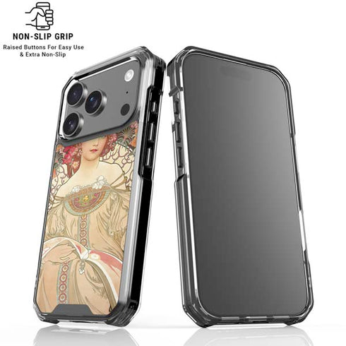 Alphonse Mucha Reverie 1897 iPhone 18 Pro Clear Case
