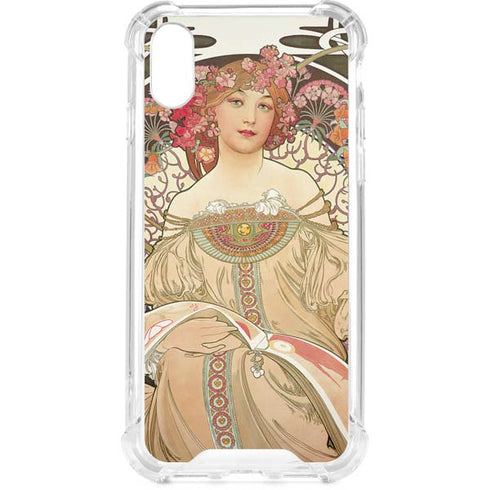 Alphonse Mucha Reverie 1897 iPhone XS Clear Case