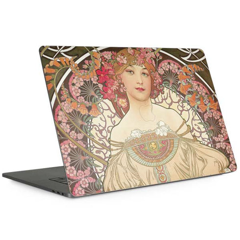 Alphonse Mucha Reverie 1897 MacBook Skins