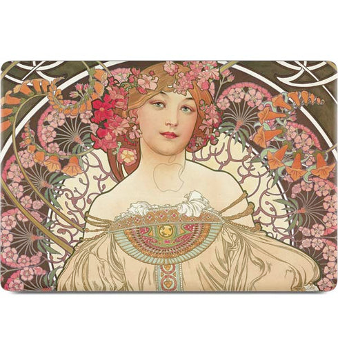 Alphonse Mucha Reverie 1897 MacBook Skins