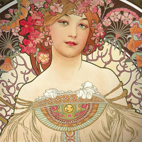 Alphonse Mucha Reverie 1897 MacBook Skins