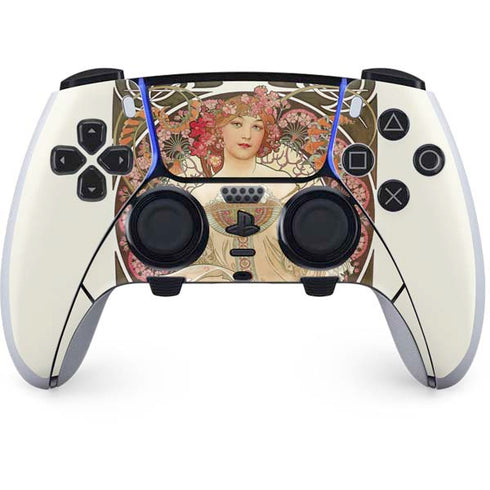 Alphonse Mucha Reverie 1897 PS5 DualSense Edge Pro Controller Skin
