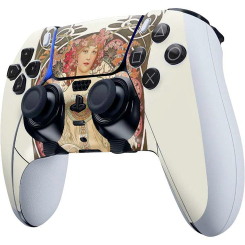 Alphonse Mucha Reverie 1897 PS5 DualSense Edge Pro Controller Skin