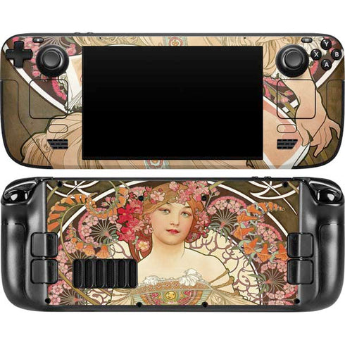 Alphonse Mucha Reverie 1897 Steam Deck Handheld Gaming Computer OLED Skin