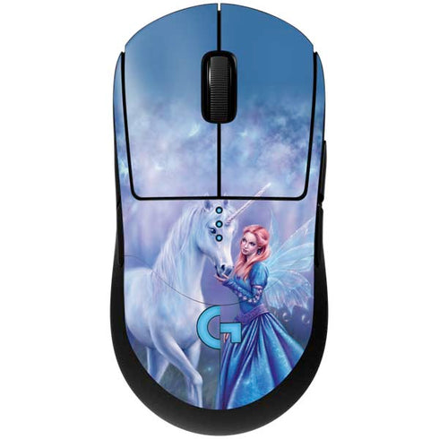 Rhiannon Fairy and Unicorn by Rachel Anderson G Pro Wireless Gaming Mouse Skin