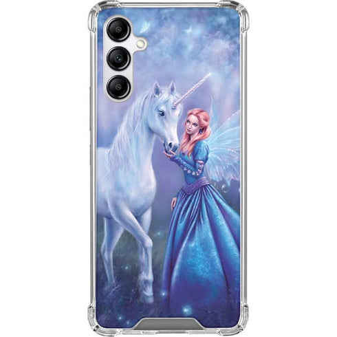 Rhiannon Fairy and Unicorn by Rachel Anderson Gabb Phone 4 Clear Case