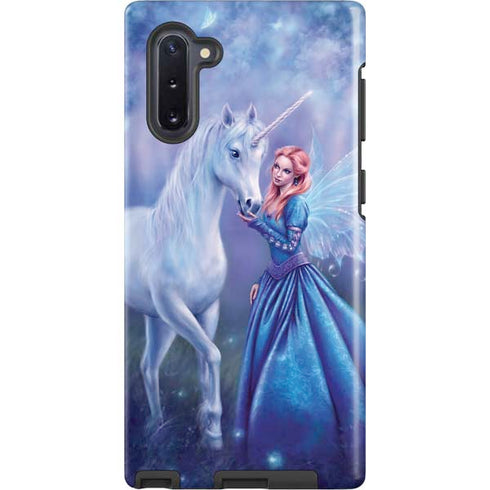 Rhiannon Fairy and Unicorn by Rachel Anderson Galaxy Cases