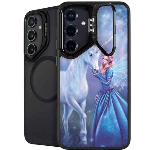 Rhiannon Fairy and Unicorn by Rachel Anderson Galaxy S25 Kickstand Case