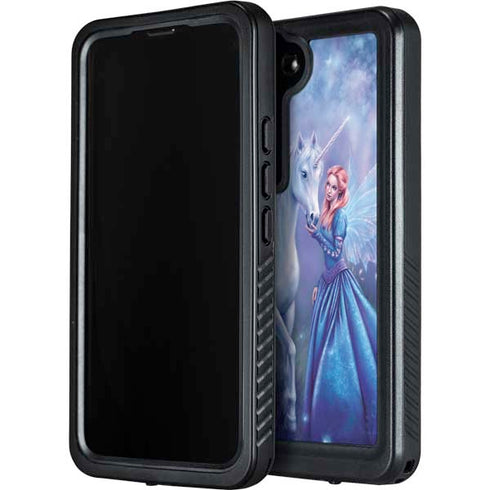 Rhiannon Fairy and Unicorn by Rachel Anderson Galaxy S24 Plus Waterproof Case