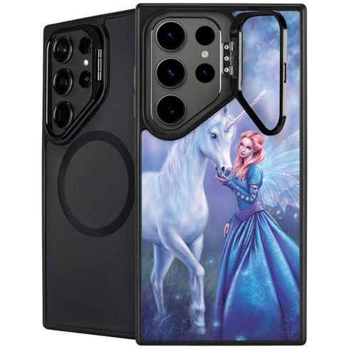Rhiannon Fairy and Unicorn by Rachel Anderson Galaxy Cases