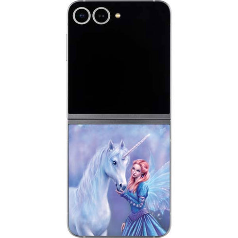 Rhiannon Fairy and Unicorn by Rachel Anderson Galaxy Z Flip6 Skin