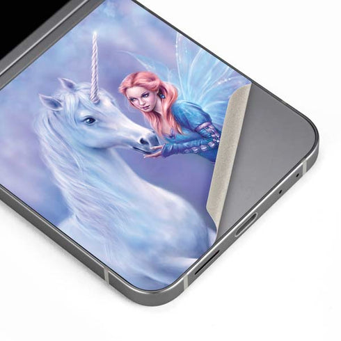 Rhiannon Fairy and Unicorn by Rachel Anderson Galaxy Z Flip6 Skin