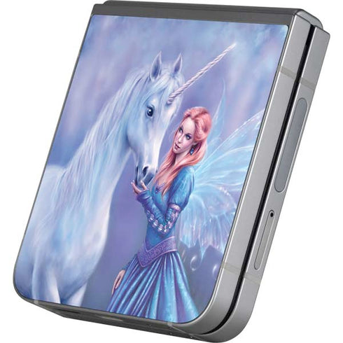 Rhiannon Fairy and Unicorn by Rachel Anderson Galaxy Z Flip6 Skin