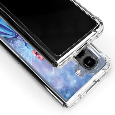 Rhiannon Fairy and Unicorn by Rachel Anderson Galaxy Z Fold5 5G Clear Case