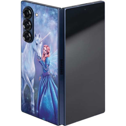 Rhiannon Fairy and Unicorn by Rachel Anderson Galaxy Z Fold6 Skin