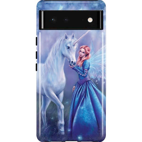 Rhiannon Fairy and Unicorn by Rachel Anderson Pixel Cases