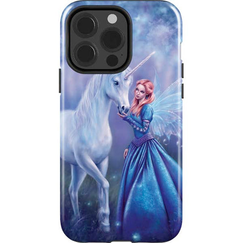 Rhiannon Fairy and Unicorn by Rachel Anderson iPhone 15 Pro Impact Case