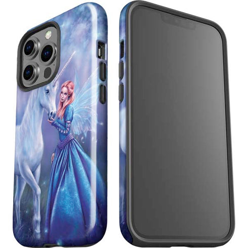 Rhiannon Fairy and Unicorn by Rachel Anderson iPhone 15 Pro Impact Case