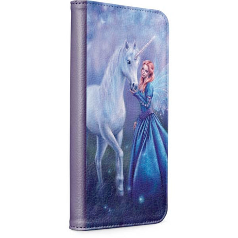 Rhiannon Fairy and Unicorn by Rachel Anderson iPhone 15 Pro Max Folio Case