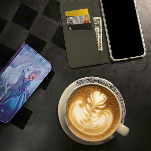 Rhiannon Fairy and Unicorn by Rachel Anderson iPhone 15 Pro Max Folio Case