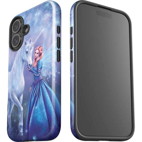 Rhiannon Fairy and Unicorn by Rachel Anderson iPhone 16 Plus Impact Case