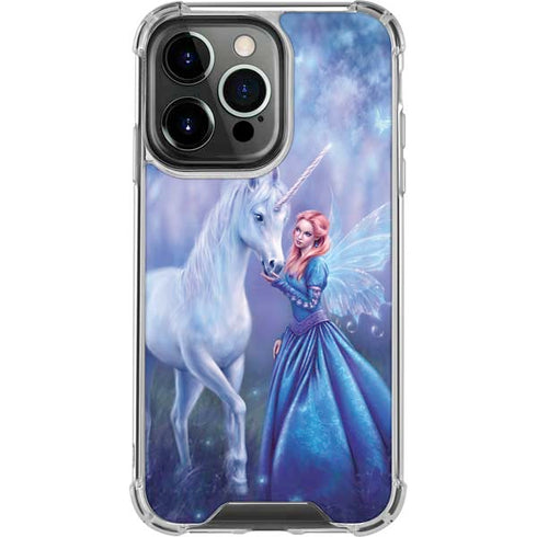 Rhiannon Fairy and Unicorn by Rachel Anderson iPhone 16 Pro Clear Case