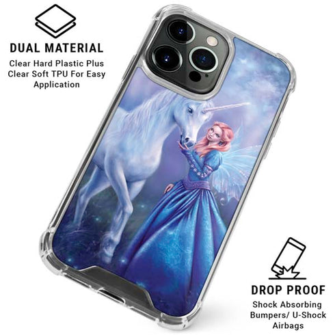 Rhiannon Fairy and Unicorn by Rachel Anderson iPhone 16 Pro Clear Case