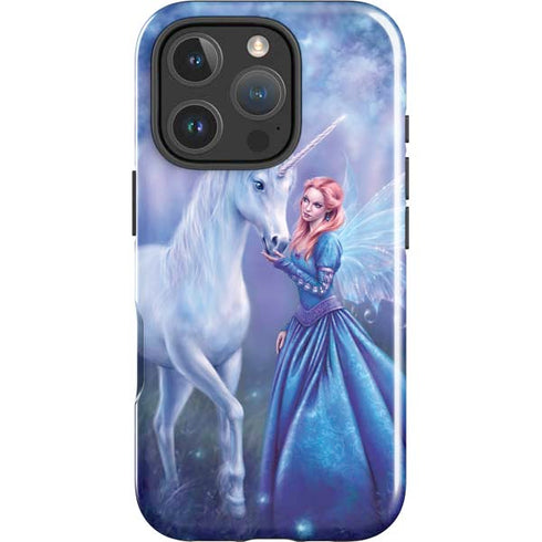 Rhiannon Fairy and Unicorn by Rachel Anderson iPhone 16 Pro Impact Case