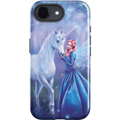 Rhiannon Fairy and Unicorn by Rachel Anderson iPhone 16e Impact Case