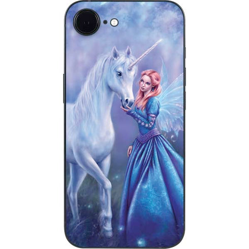 Rhiannon Fairy and Unicorn by Rachel Anderson iPhone 16e Skin