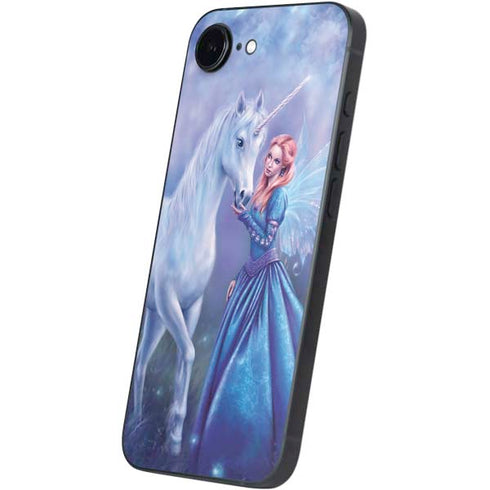 Rhiannon Fairy and Unicorn by Rachel Anderson iPhone 16e Skin