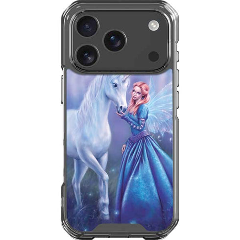 Rhiannon Fairy and Unicorn by Rachel Anderson iPhone 18 Pro Clear Case