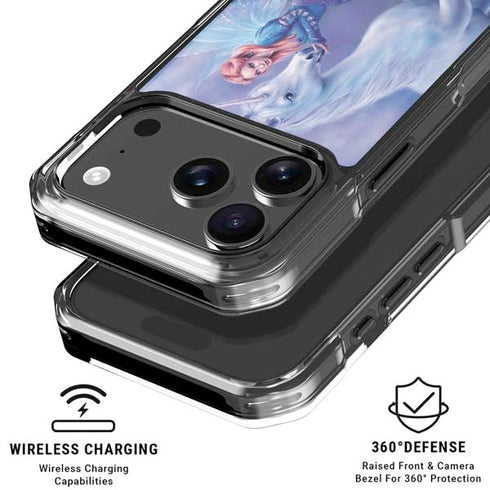 Rhiannon Fairy and Unicorn by Rachel Anderson iPhone 18 Pro Clear Case