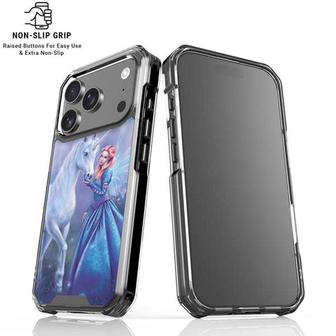 Rhiannon Fairy and Unicorn by Rachel Anderson iPhone 18 Pro Clear Case