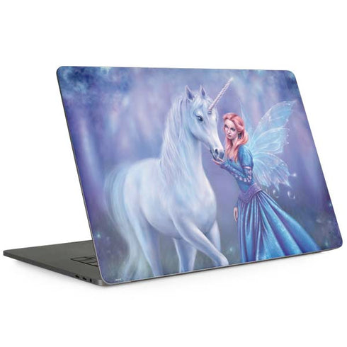 Rhiannon Fairy and Unicorn by Rachel Anderson MacBook Skins